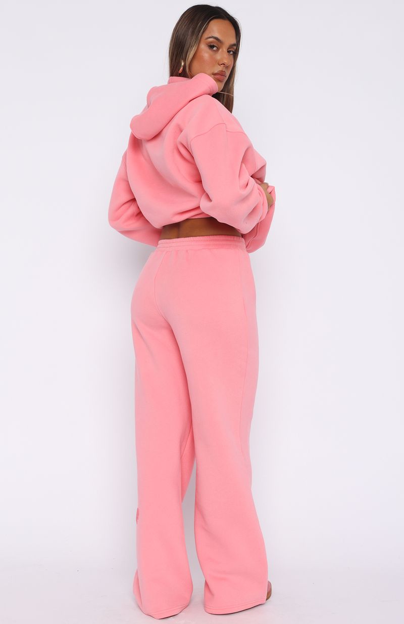 Don't Even Try Wide Leg Sweatpants Melon