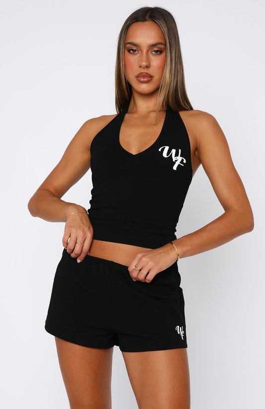 Made Me Better Relaxed Shorts Black