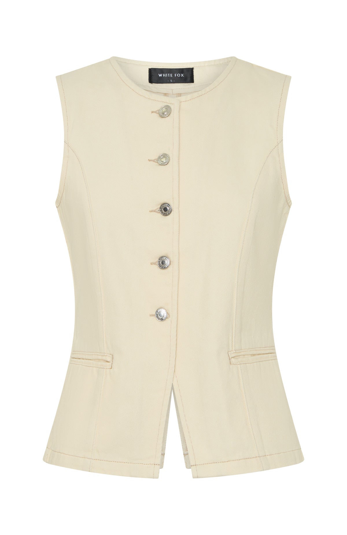 I'll Miss You Denim Top Cream