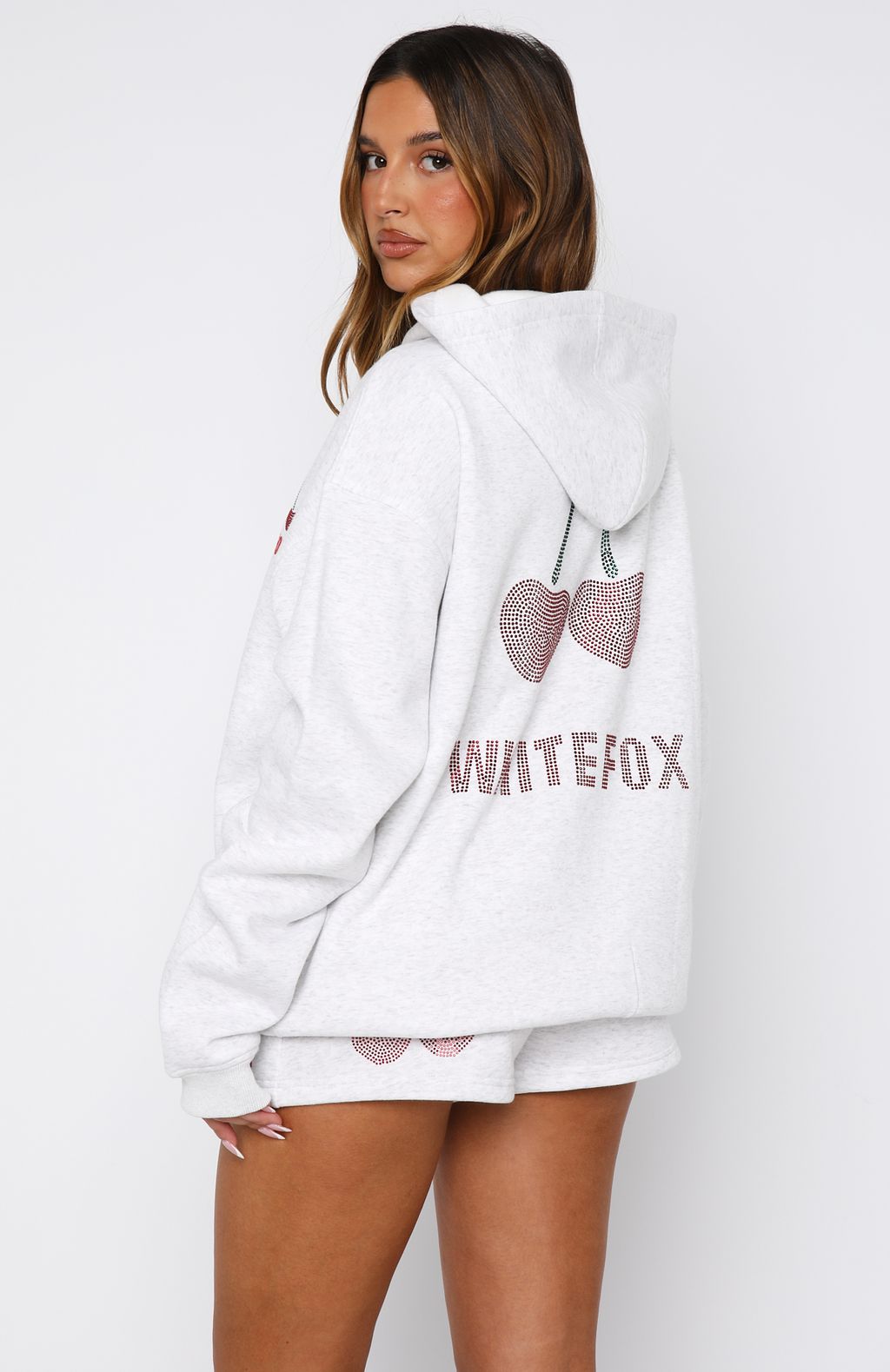 Made With Love Oversized Hoodie Grey Marle