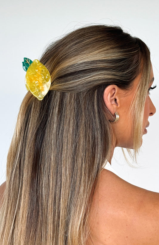 Piper Hair Clip Lemon