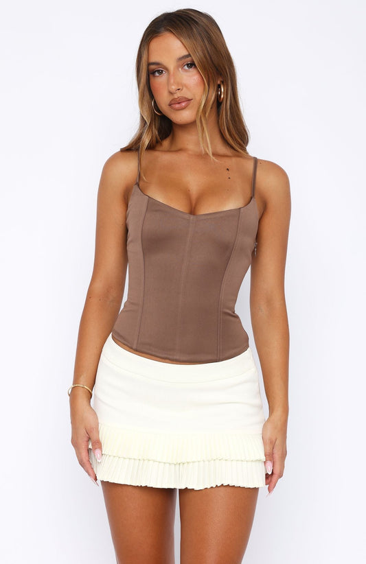 Need To Forget Bustier Mocha