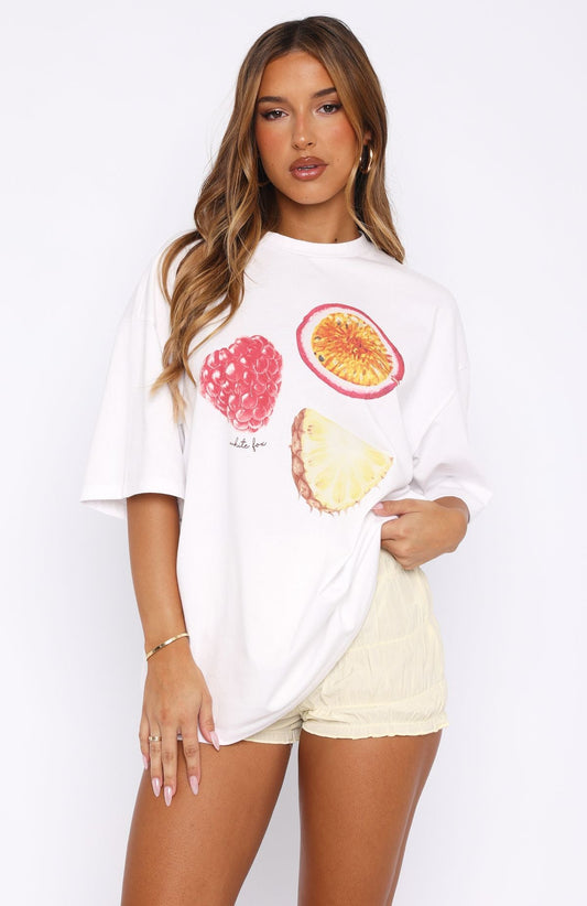 So Juicy Oversized Tee White