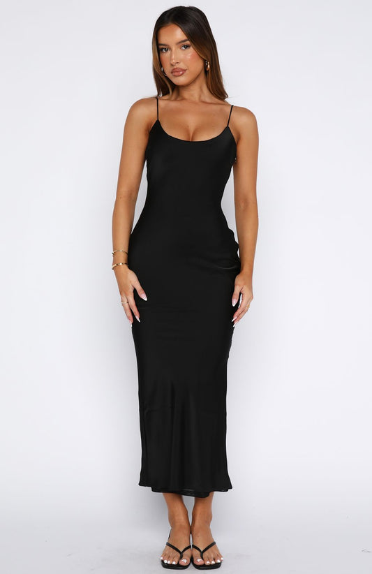 She's For Keeps Maxi Dress Black