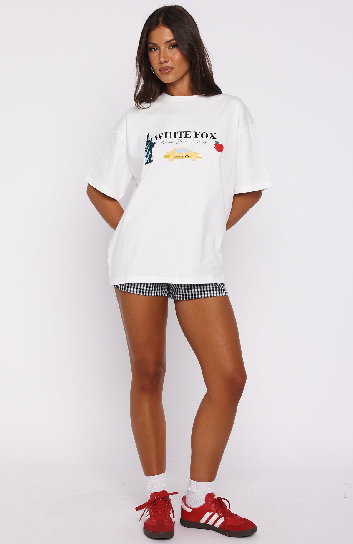 Feeling My Energy Oversized Tee White