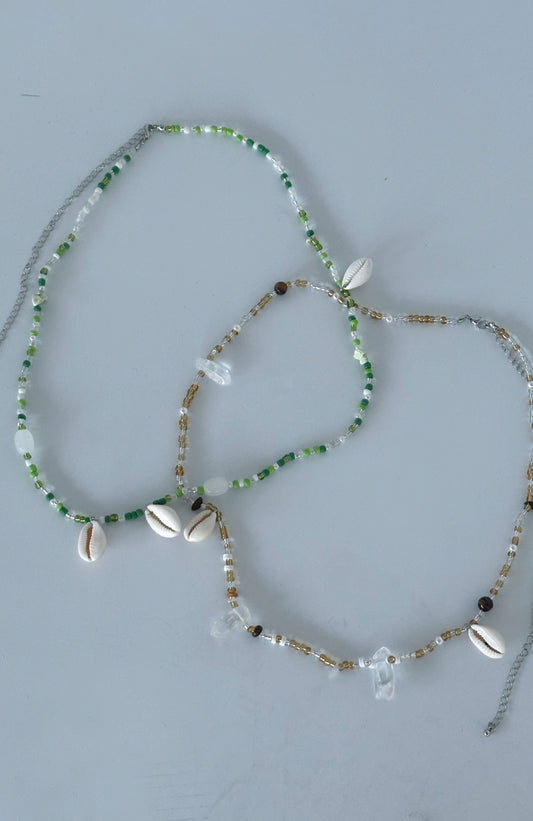 Hanalei Body Chain Green/Gold