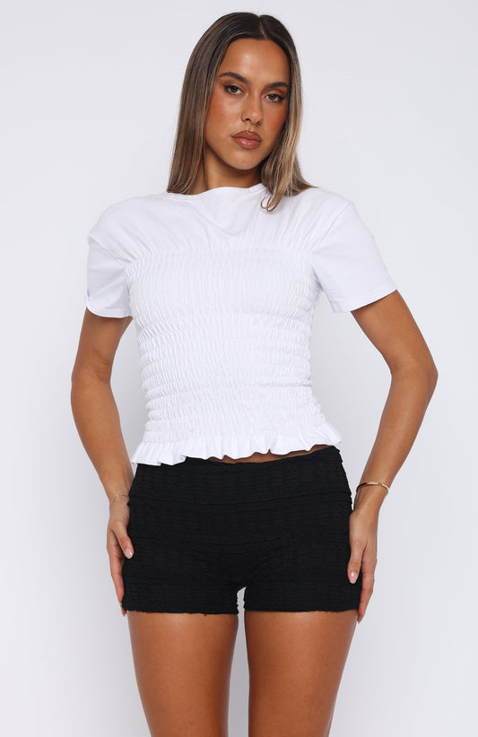 Honeymoon Lace Shorts Black