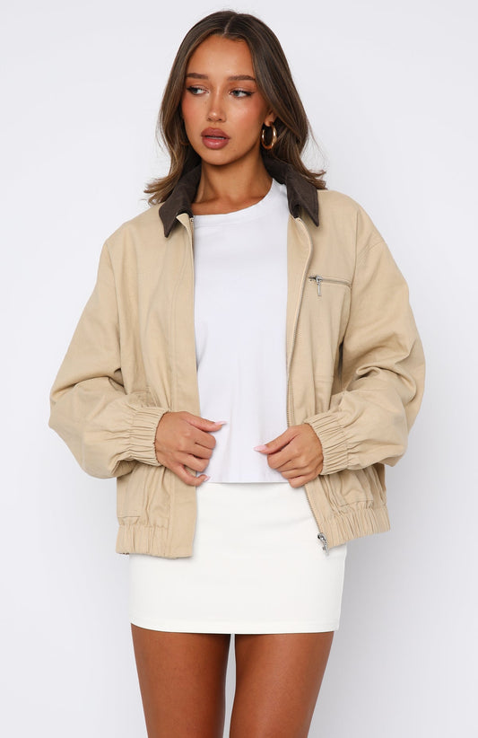 It's My Boyfriend's Jacket Sand