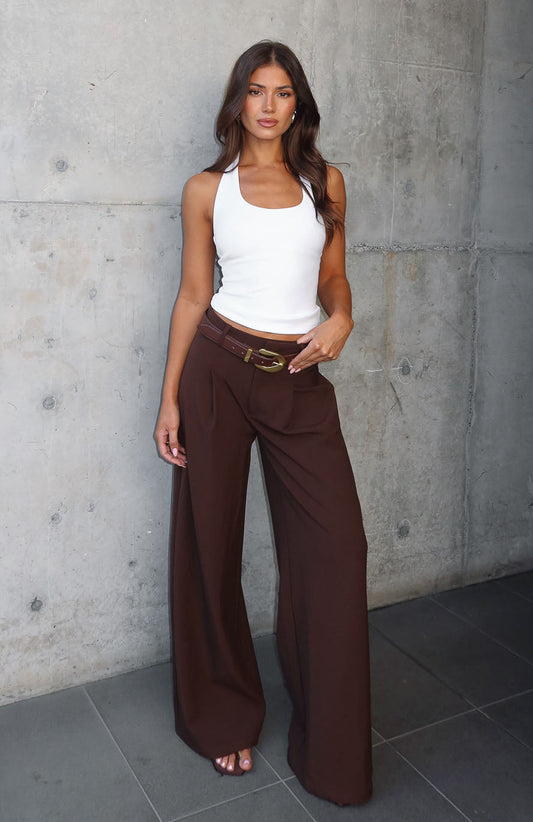 It's Now Or Never Pants Chocolate