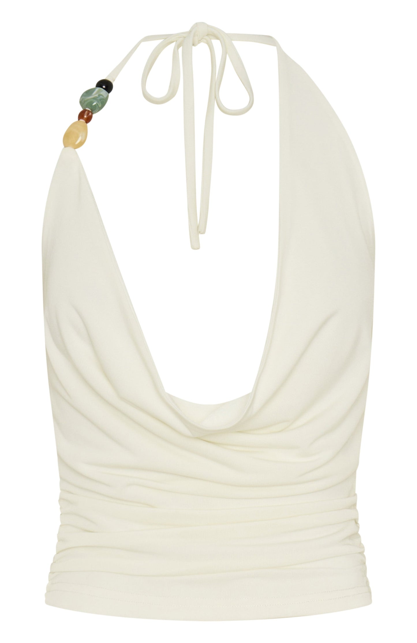 Selene Halter Top Off White