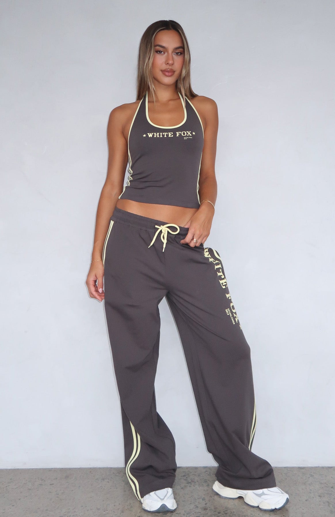 Star Of The Night Track Pants Charcoal