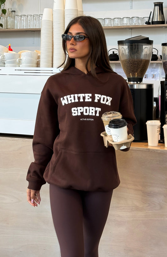 Winning Team Oversized Hoodie Chocolate