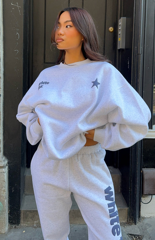 From The Archives Freya Oversized Sweater Grey Marle