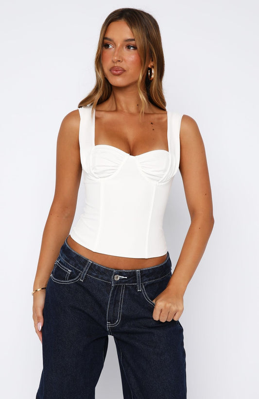 Chasing Shadows Bustier Off White
