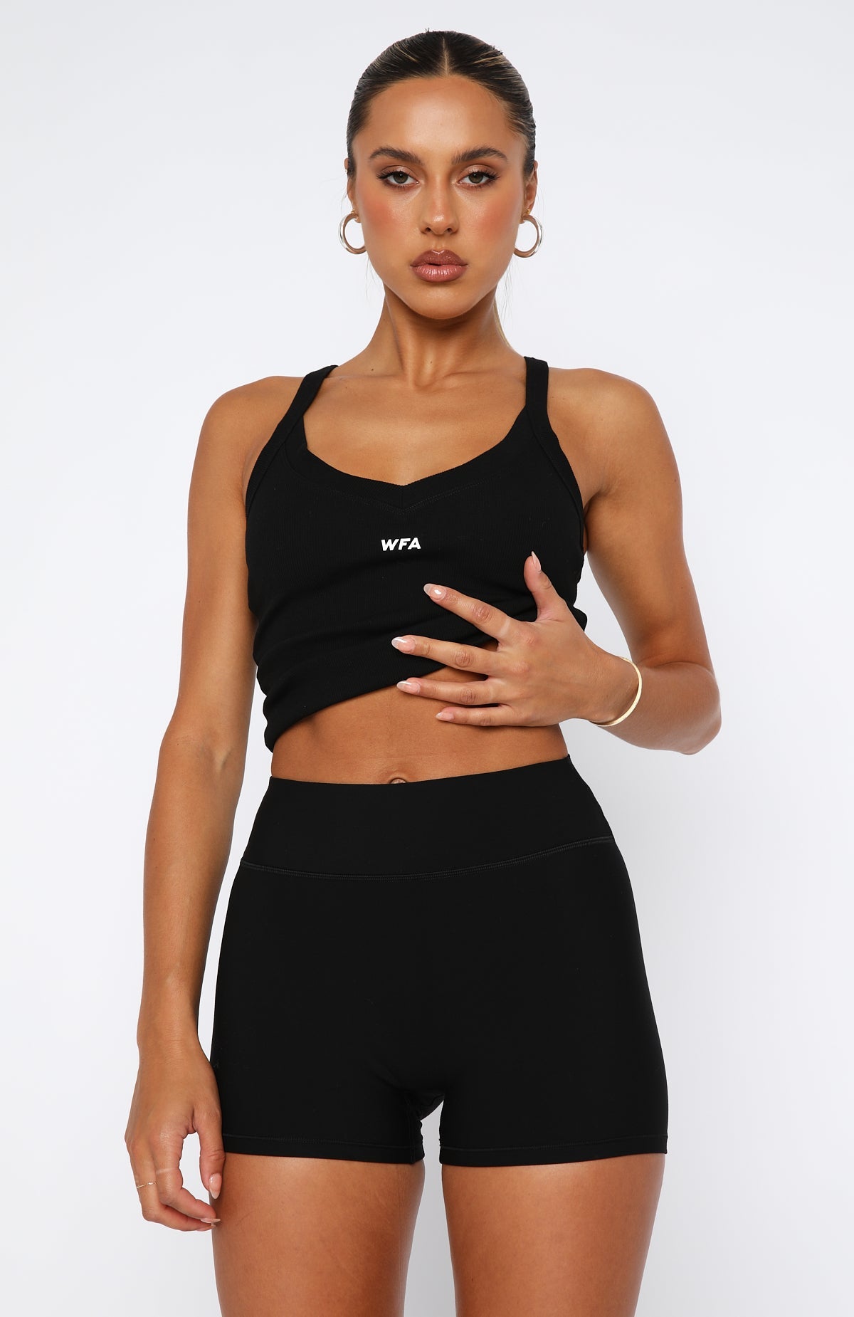 Stronger High Waisted Shorts 3 Black