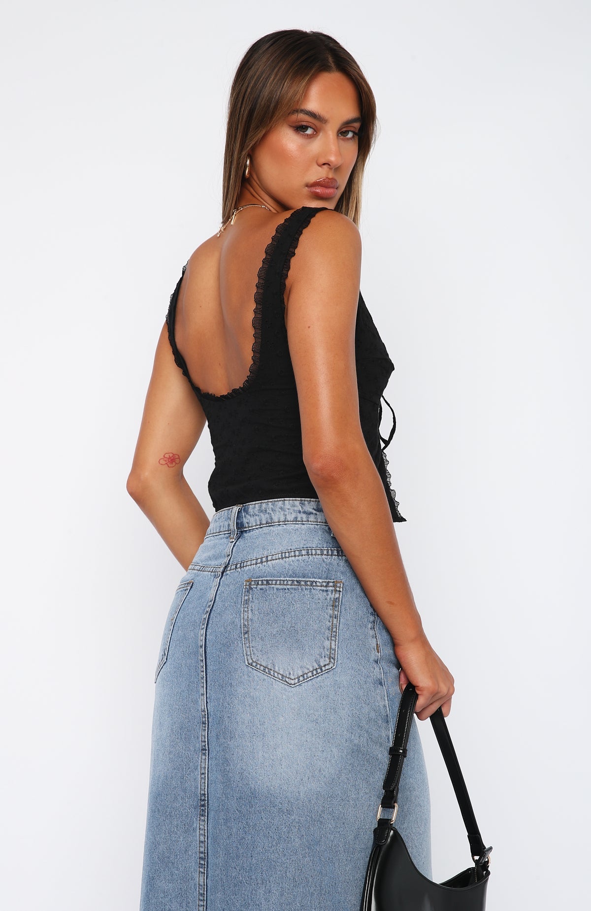 Where Have You Been Crop Black