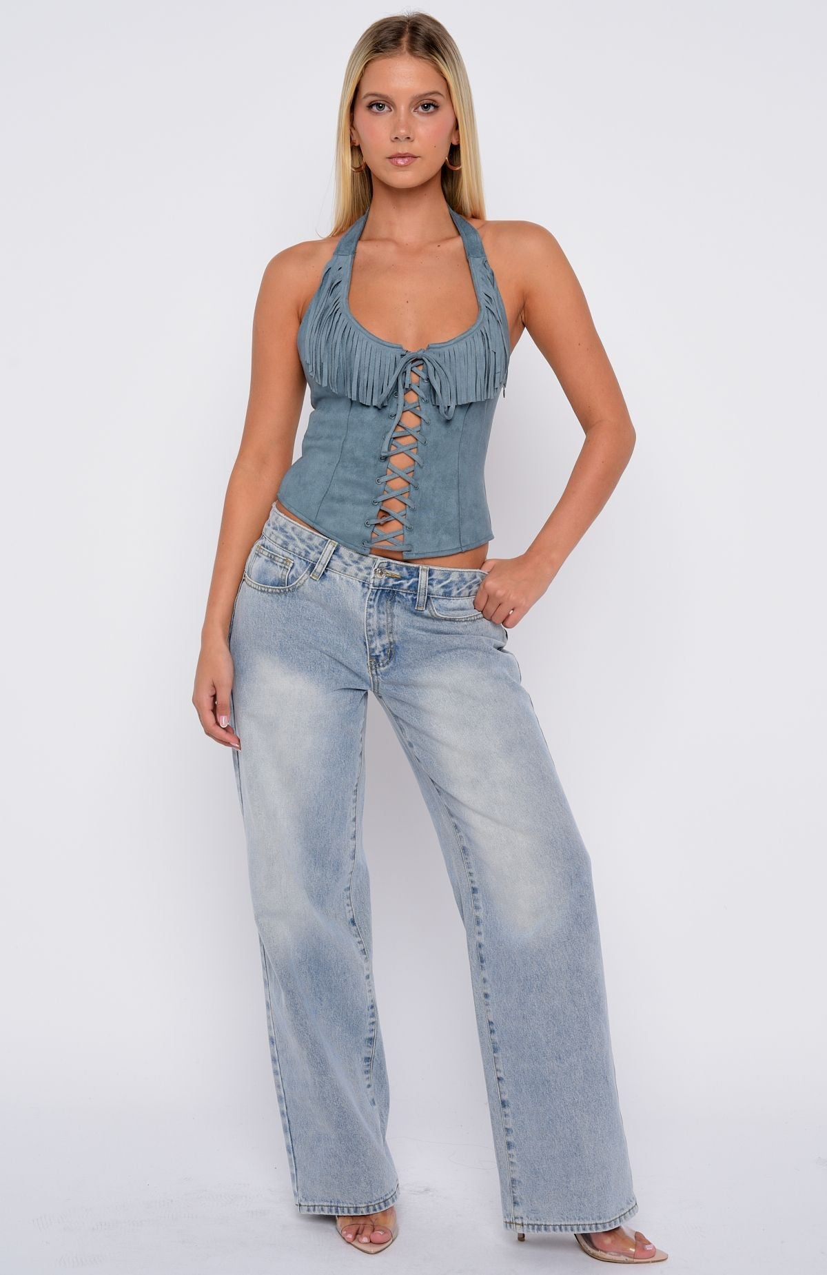 Truth In The Lie Bustier Steel